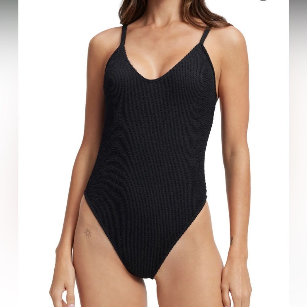 Good American Black Always Fits One Piece Bathing Suit | Size XL